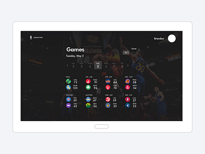 NBA League Pass Concept