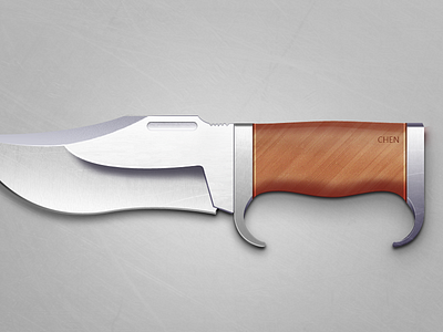 Knife asher dagger iconbook kinfe wood