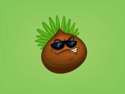 Coco coco coconut game glasses grin illustration ios