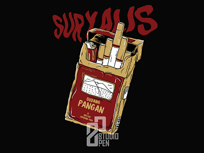 Suryalis - Cigarette branding graphic design illustration