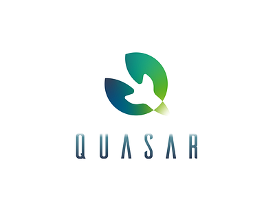 Day 1 - Quasar #dailychallenge branding challenge daily design gradient gradient color identity illustrator lettering logo quasar typography