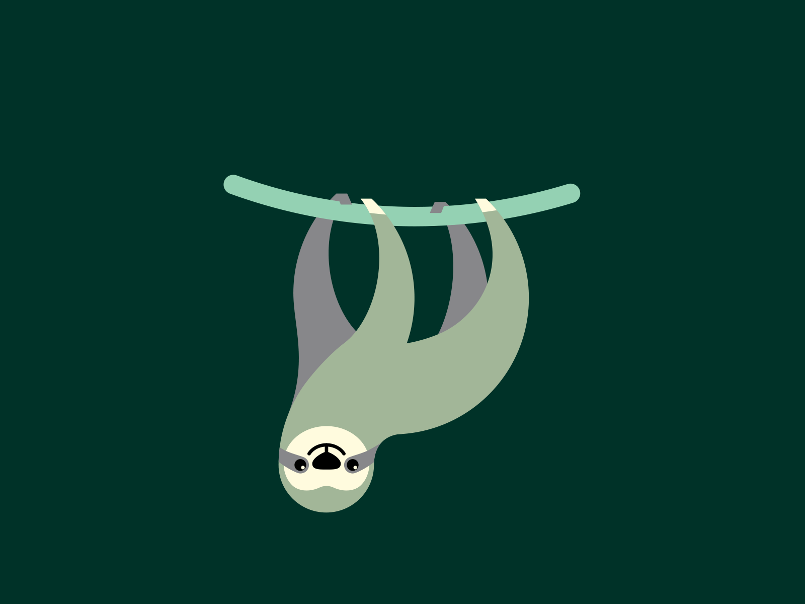 lazy sloth animation character design illustration pattern sloth textile design vector