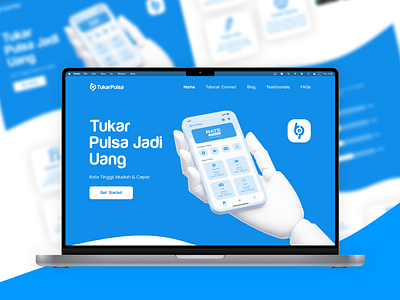 Tukar Pulsa App Landing Page |  Figma Prototype