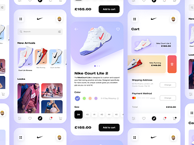 Nike App Concept clothing debuts delivery service design london nike nike air nike air max nike running nike shoes nikeapp shoes app shoesapp social media ui design uiuxdesign