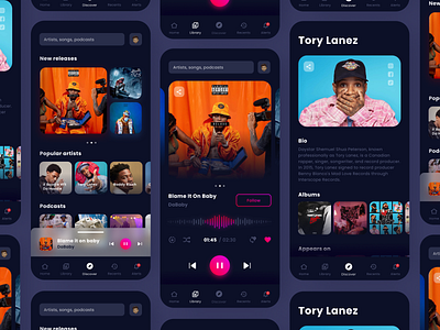 Music Streaming App Concept