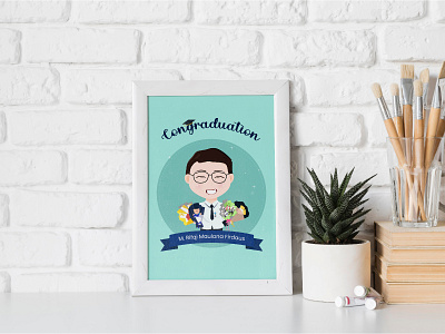 Cute Graduation Illustration