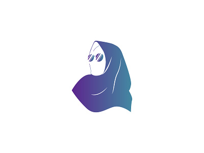 Hijab Icon Minimalist graphic design