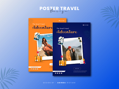 Travel Poster Design banner design branding design graphic design illustration post design