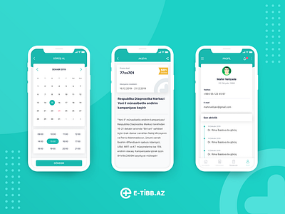 E-tibb.az - App UI design