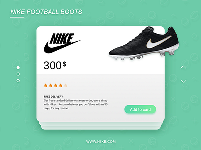 Nike Football Boots Card