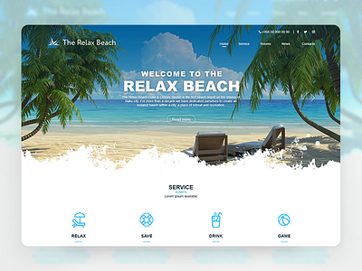 Resort website design