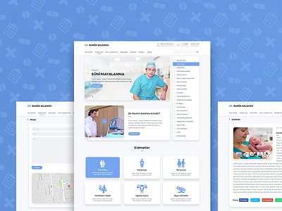 Medical website design azerbaijan baku design dr medical ui ux website