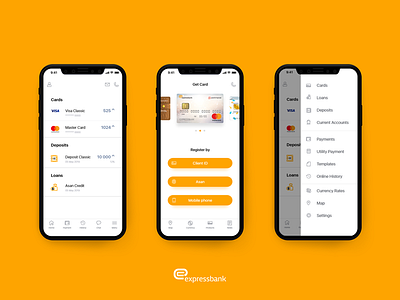 Express bank app - UI Design