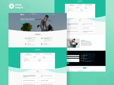 PASHA Life Insurance - Landing page design