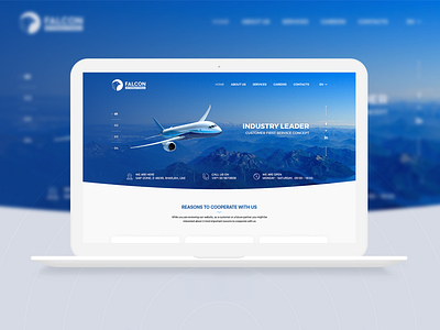 Falcon International - Website design