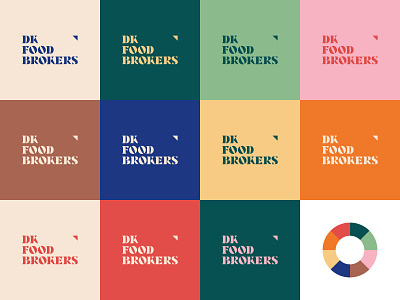 DKFB colors branding broker clean color colors colour danish design food graphic graphic design illustrator logo logo design vector