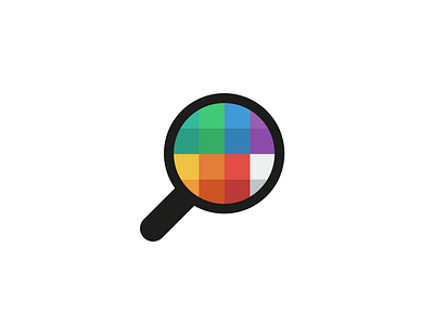 Spottter color flat flat colors icon logo logo design loupe search search icon search logo spotter spottter