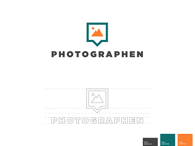 Photographen Logo branding clean colors font image logo photo photography picture
