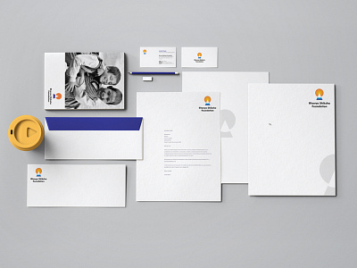 Bhavya Shiksha Foundation Stationery Design