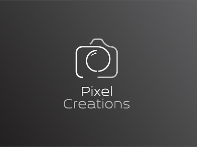 Logo design done for photographer branding camera design graphic design identity illustrator logo minimal photography pixel pixels typography vector