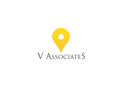 V Associated branding alphabet branding design graphic design icon identity location logo mark typography vector