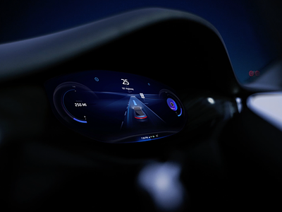 HMI design for electric vehicle app automotive car cluster dashboard electric hmi speed sport ui uiux vehicle visual visual design visual identity visualization