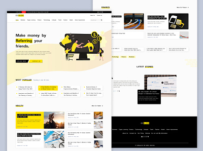 Affiliate Marketing Blogs Website Layout affiliate affiliate marketing blog blog concept design layout ui web design website