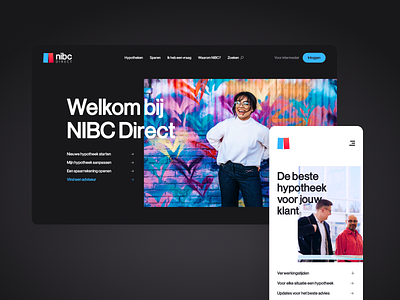 A new website for NIBC Direct branding design figma ui ux web
