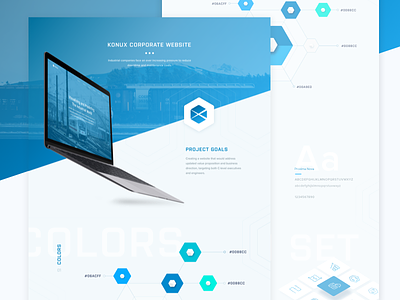 Industrial Internet of Things Corporate Website Style Guide app behance clean design industrial modern startup style guide ui ux web wireframe zajno