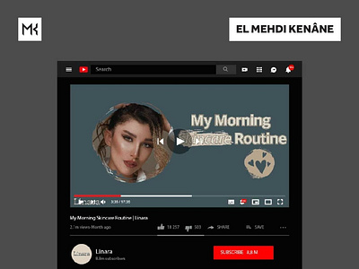 Linara | Thumbnails YouTube Cosmetic Video design ads design ads designer branding cosmetic video youtube design graphic design illustrator logo social media design thumbnails youtube