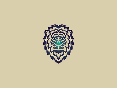 Modern Lion Logo animal logo