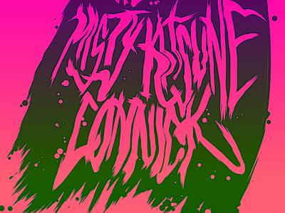 The Greatest art artwork best branding brush cool design drawing font great grunge illustration logo pink punk type typography
