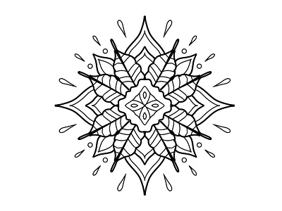 Mandala II art artwork design drawing illustration ink inking line art print sketch tattoo art visual art