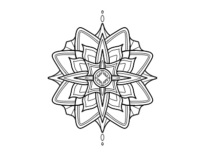 Mandala III art artwork blackwork design drawing illustration ink inking mandala pattern print tattoo art visual art