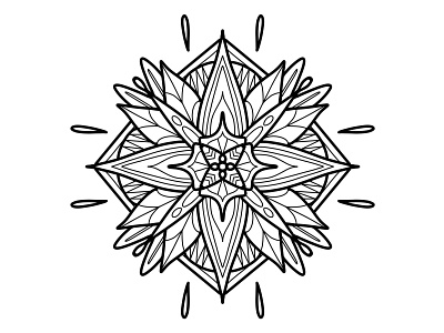 Mandala V art artwork design digital art drawing geometric illustration ink inking mandala pattern sketch