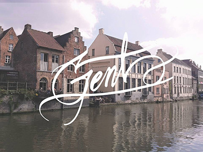 Gent belgium handlettering illustration lettering