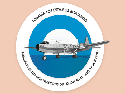 TC-48 badge illustration logo plane