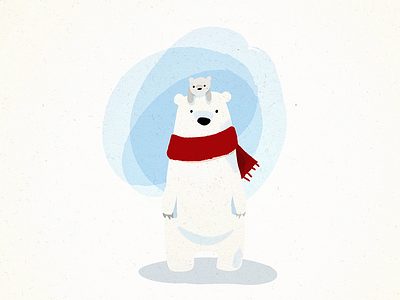 Polar bears bear illustration illustrator polar winter