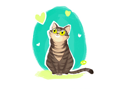 Nymeria animal cat character character design drawing illustration tabby