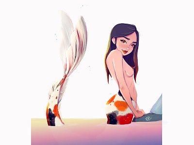 Koi mermaid, mermay challenge.