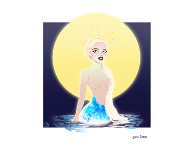 Moon Mermaid bright challenge girl instagram mermaid mermay moon