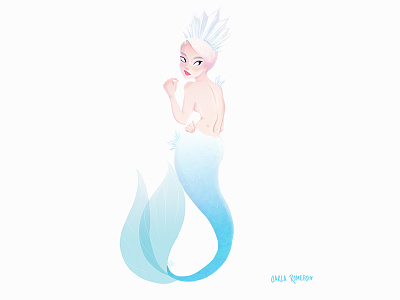 Ice Queen Mermaid carla romero challenge girl ice ice queen illustration instagram mermaid mermay