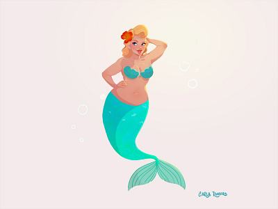 Curvy Mermaid challenge character design curvy illustration may mermaid mermay