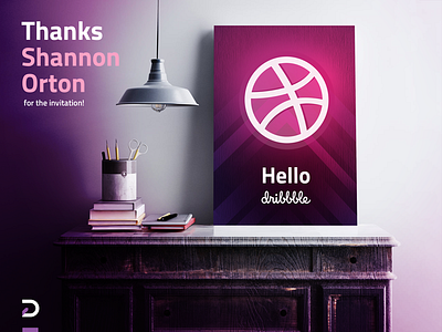 Hello Dribbble dribbble first hello shot