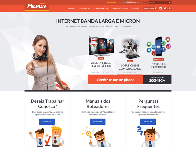 Micron Internet design front end site webdesign website