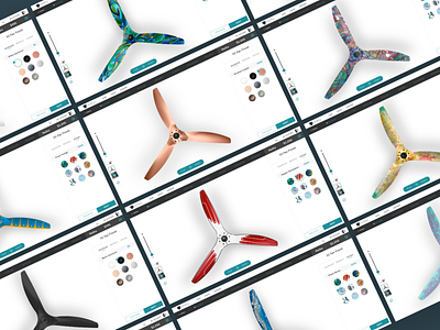 Select Color & Finish b2c ceilingfan desktop ecobee fan nest smarthome webdesign