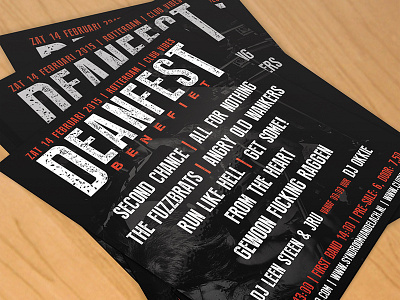 Flyer Design for a benefit rock show