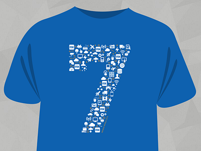 Mendix 7 T-shirt design 7 design icons iot mendix mendix7 seven tshirt