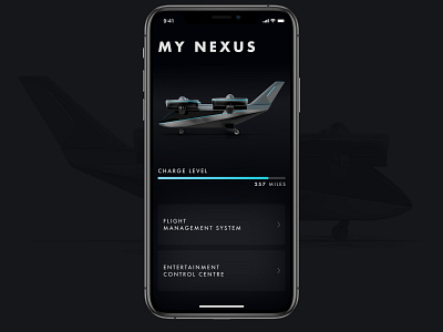 Bell Nexus App exploration aircraft airplane app dark dark mode dark theme dark ui design flight flight app ios maintenance minimal ui