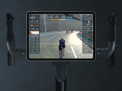 Zwift for iPad Pro Redesign app cycle cycling design game ios ipad ipad pro mobile sport training ui zwift